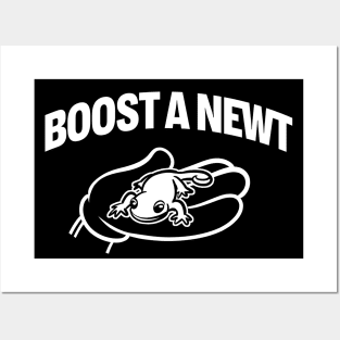 Boost a Newt – One Color Posters and Art